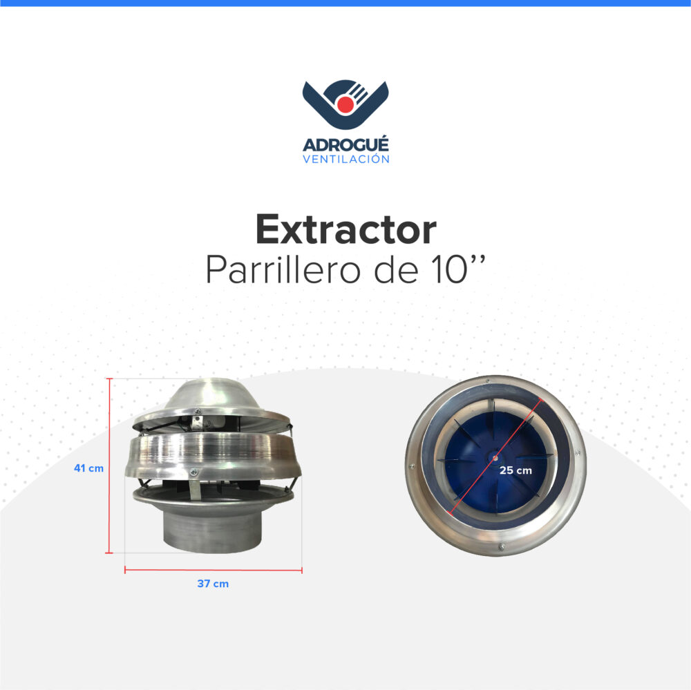 Extractor Parrillero de 10" - Imagen 2